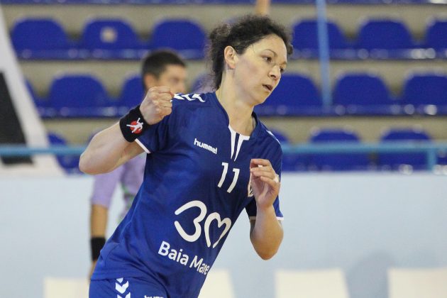 Jenica Rudics se bucura dupa un gol marcat.